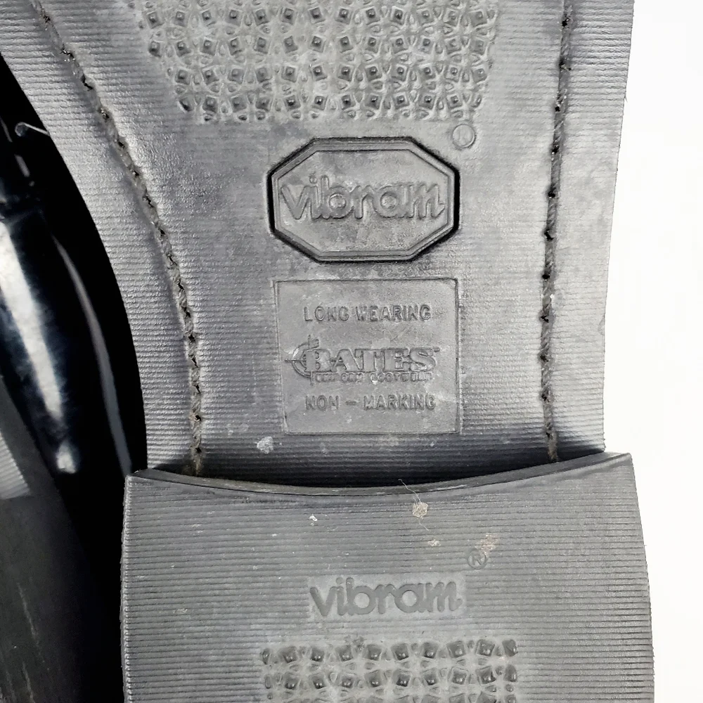 Bates Black High Gloss Patent Leather‎ Uniform Dress Oxford Shoe